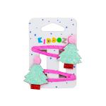 Pinkmas Trees Hair Clips